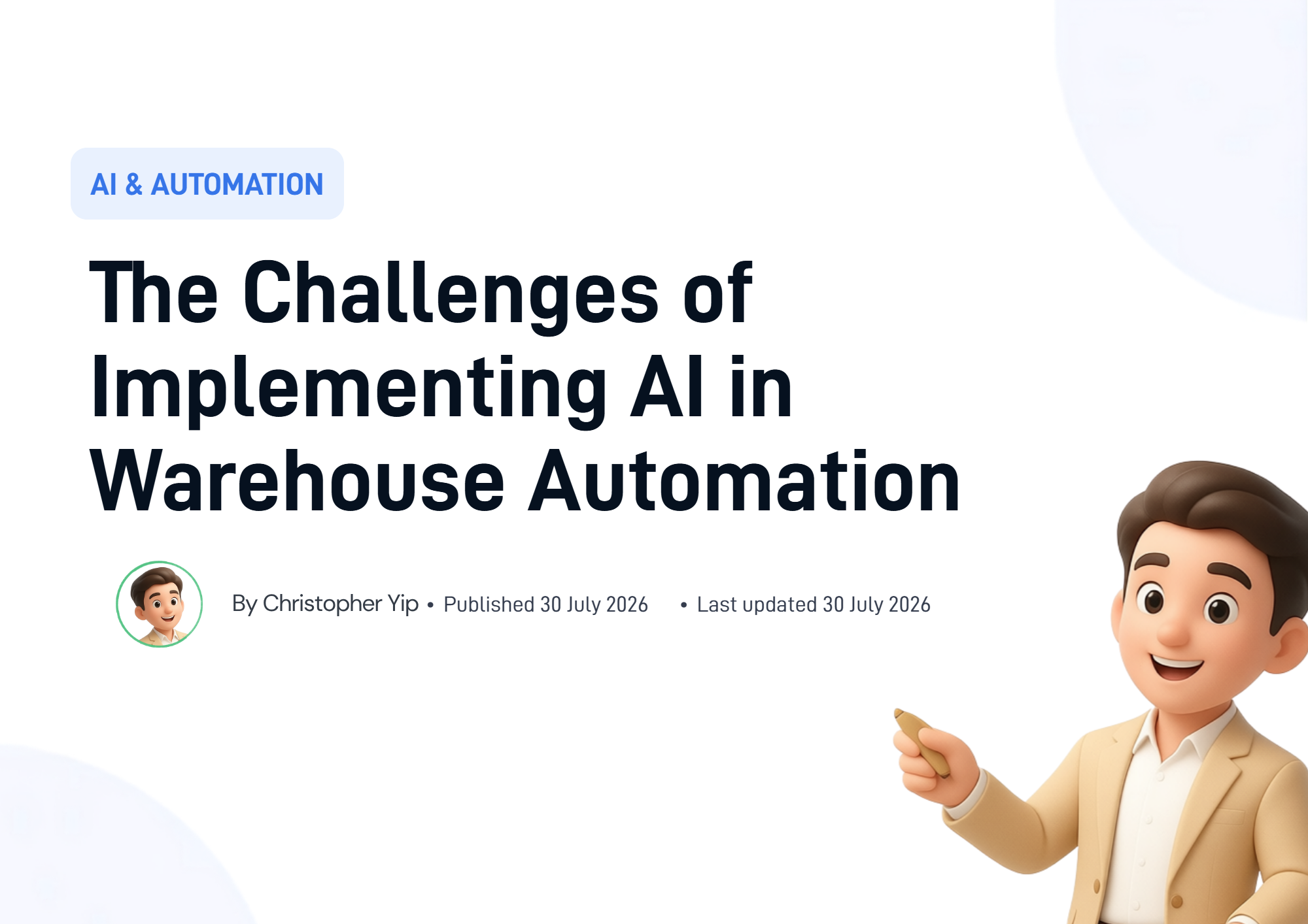 Cover image for The Challenges of Implementing AI in Warehouse Automation