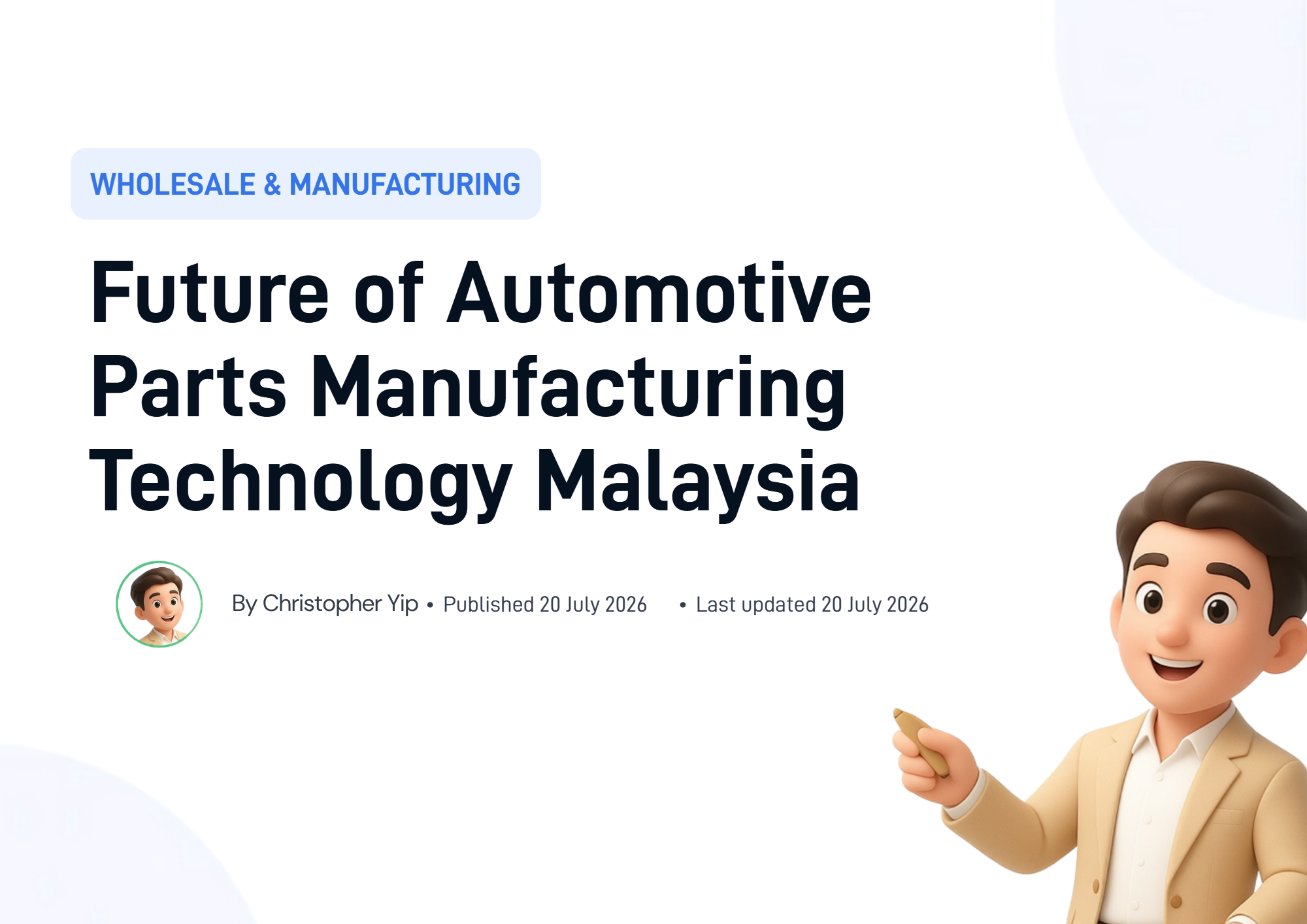 Cover image for Future of Automotive Parts Manufacturing Technology Malaysia