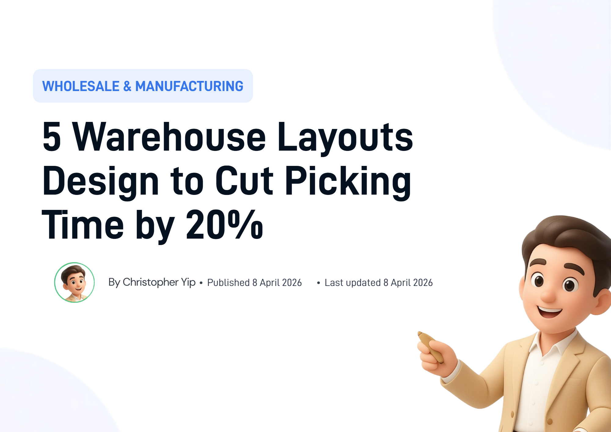 Cover image for 5 Warehouse Layouts Design to Cut Picking Time by 20%