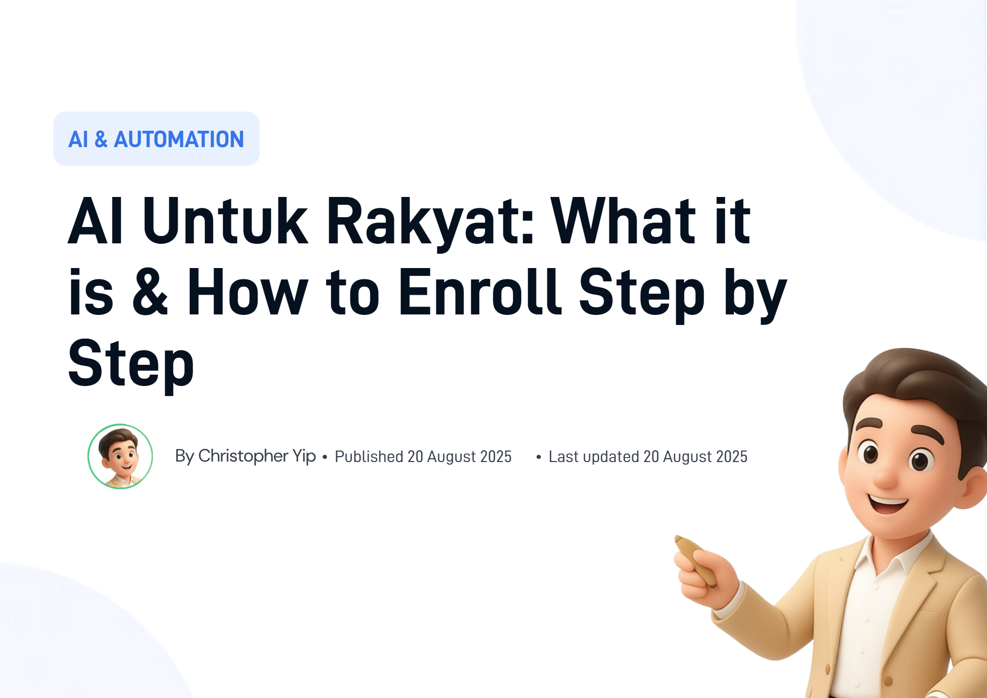 Cover image for AI Untuk Rakyat: What It Is & How to Enroll Step by Step