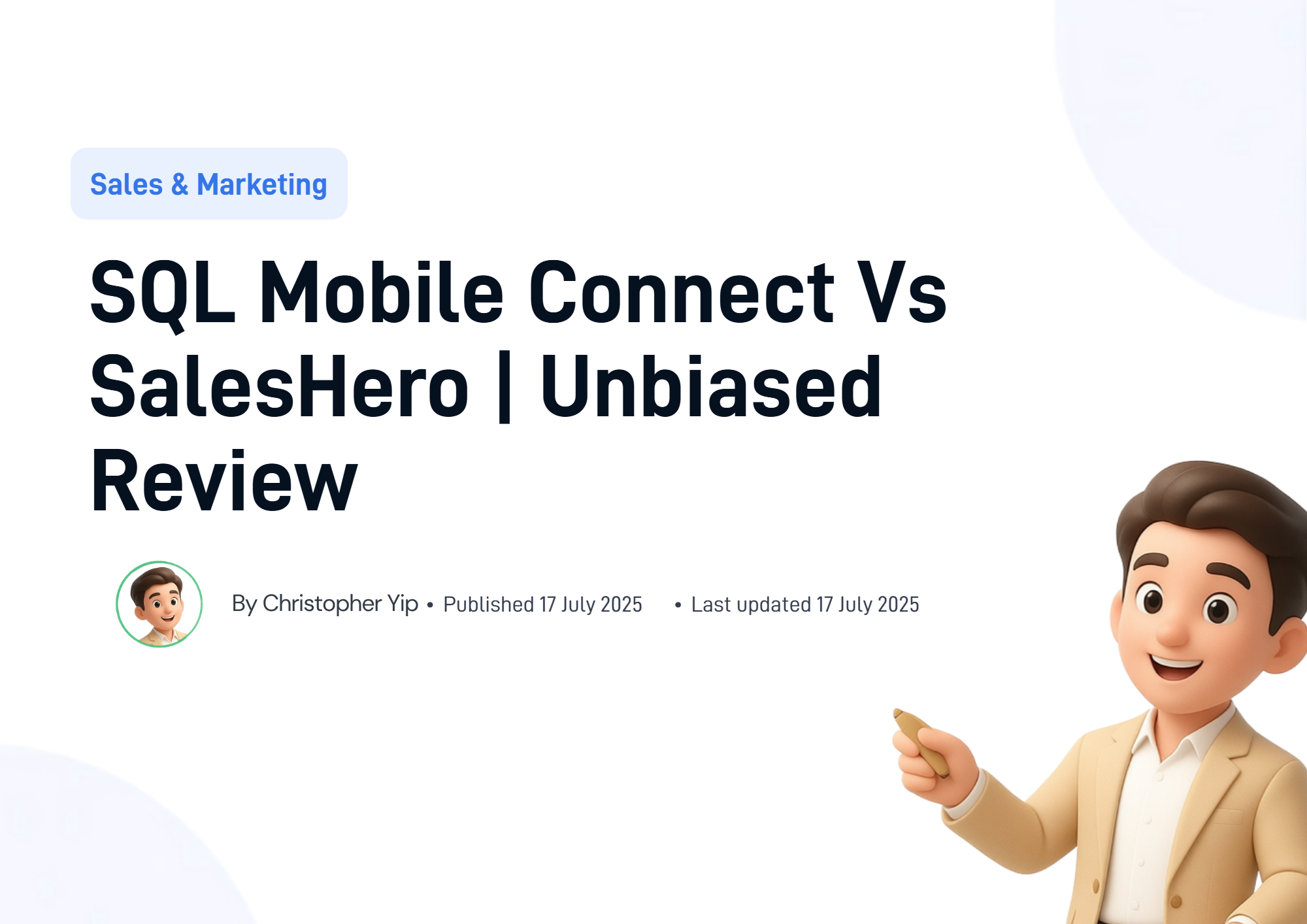 Cover image for SQL Mobile Connect vs SalesHero: Unbiased Review