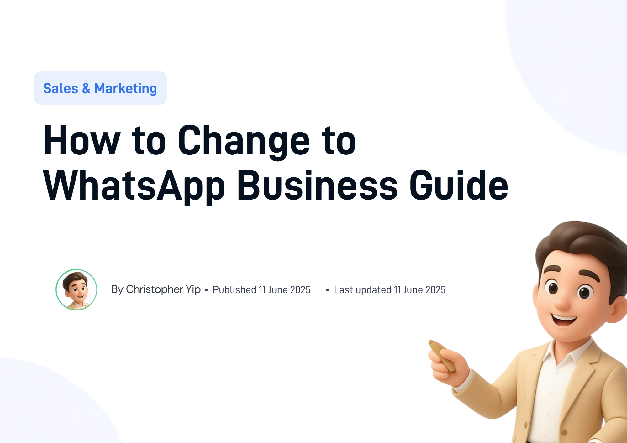 Cover image for How to Change to WhatsApp Business Guide