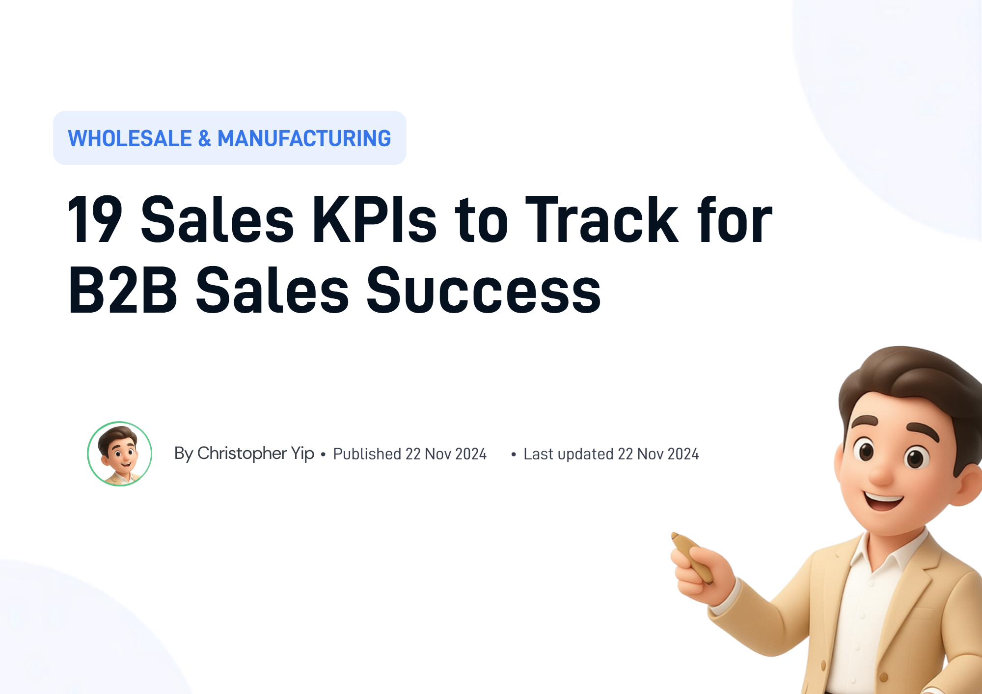 Cover image for 19 Sales KPIs to Track for B2B Sales Success