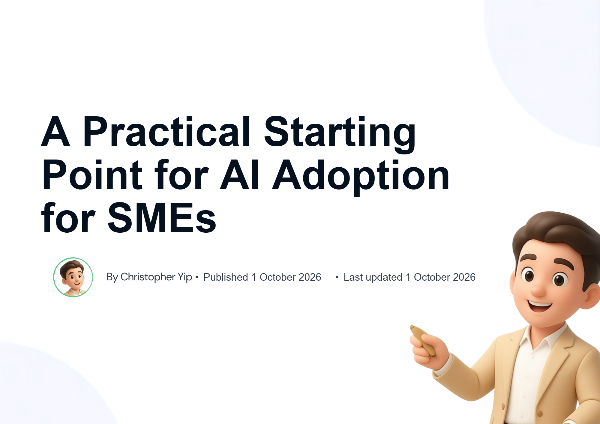 Cover image for A Practical Starting Point for AI Adoption for SMEs