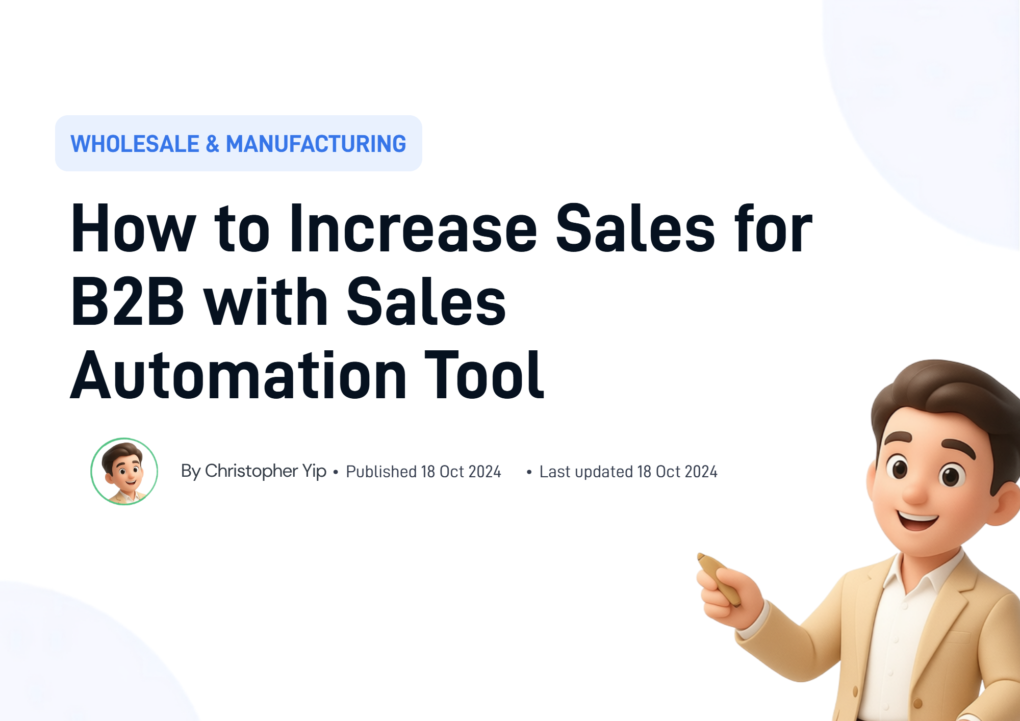 Cover image for How to Increase Sales for B2B with Sales Automation Tool