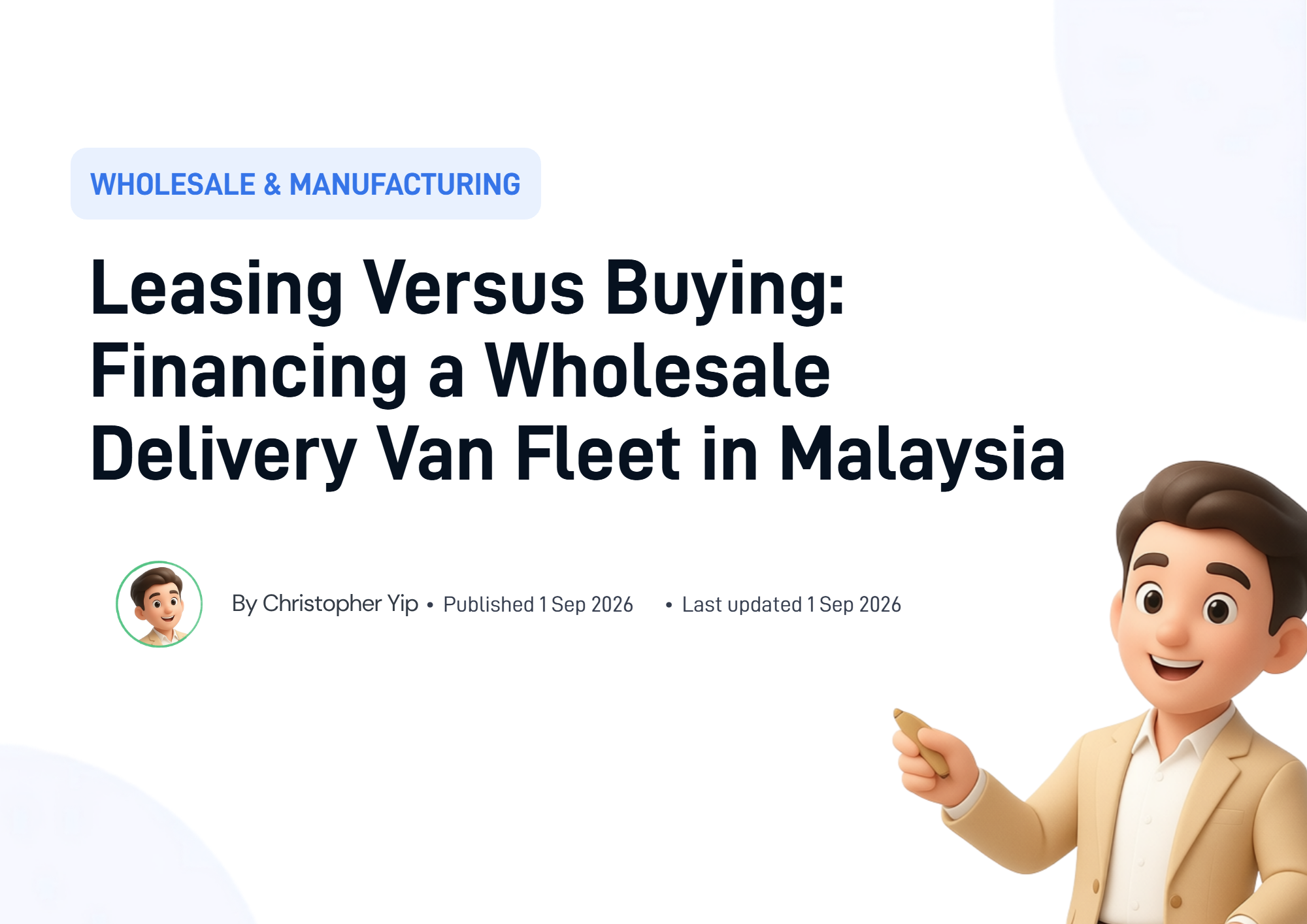 Cover image for Leasing Versus Buying: Financing a Wholesale Delivery Van Fleet in Malaysia
