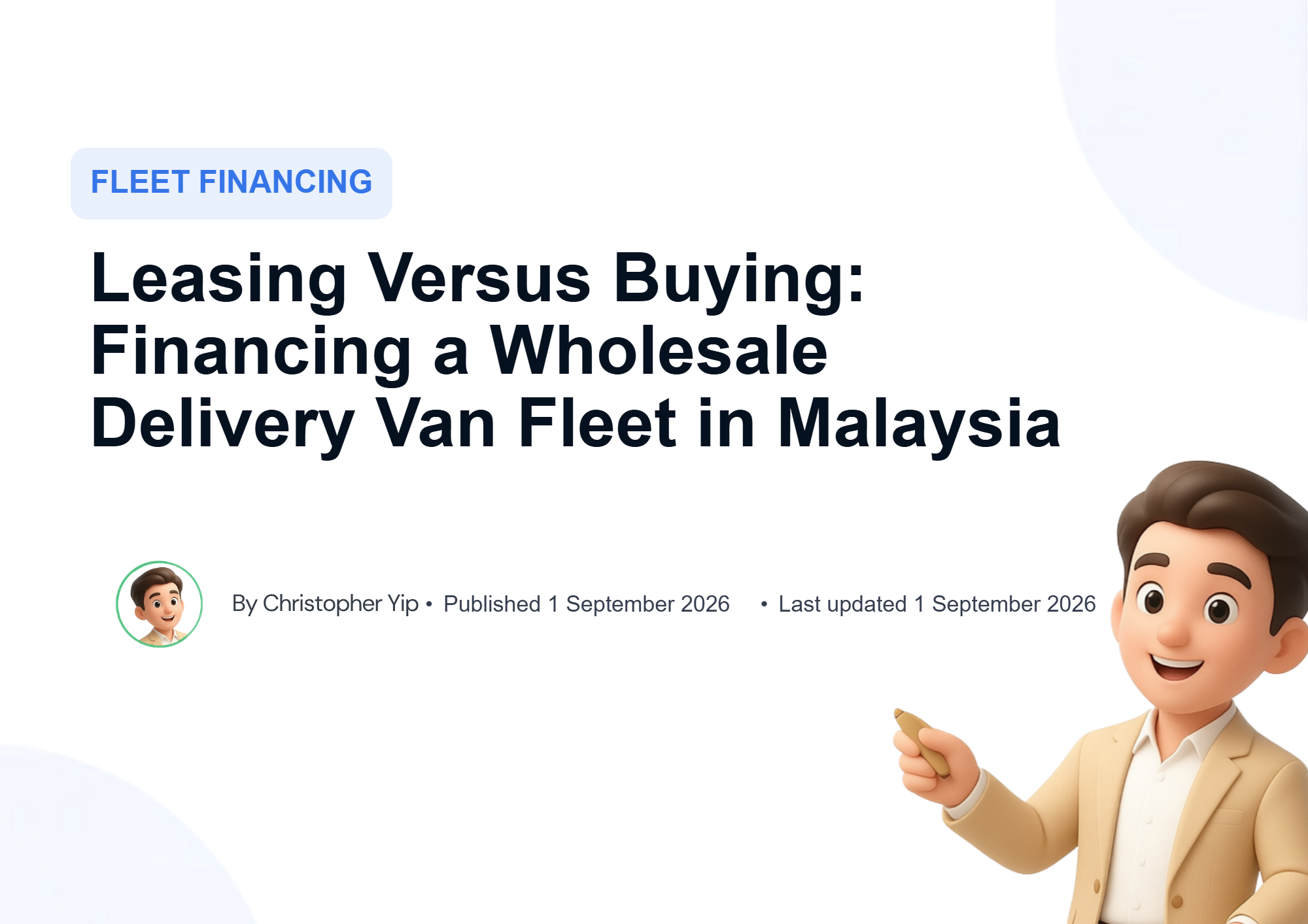 Cover image for Leasing Versus Buying: Financing a Wholesale Delivery Van Fleet in Malaysia
