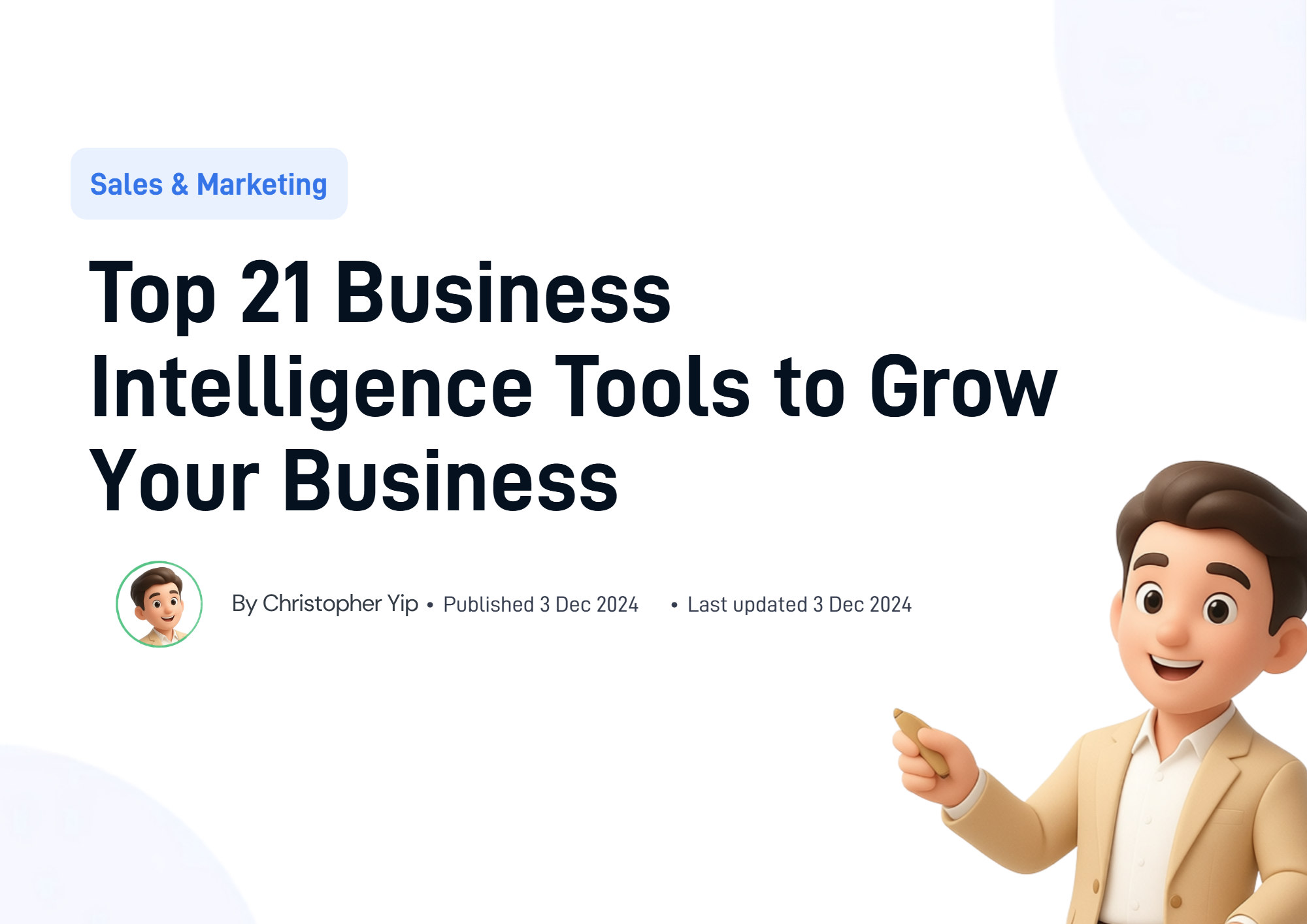Cover image for Top 21 Business Intelligence Tools to Grow Your Business