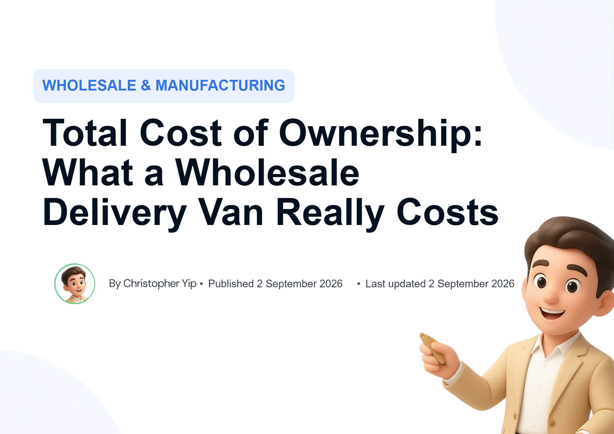Cover image for Total Cost of Ownership: What a Wholesale Delivery Van Really Costs